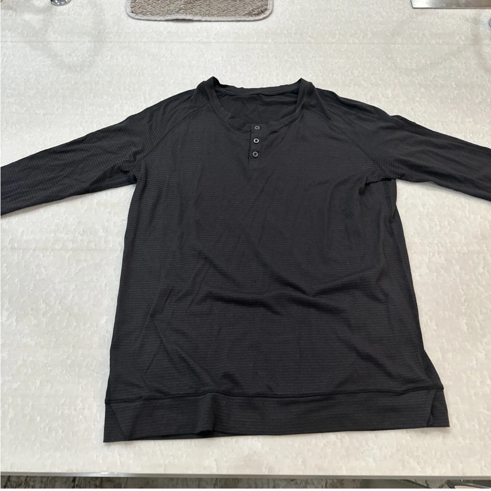 Xsmall small long sleeve Henley stripe soft modal sheer Xsmall small lululemon